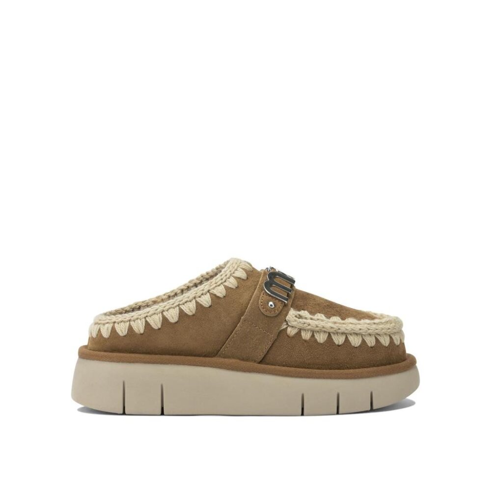 Mou Bounce Clog Metal Logo Slipeprs IT 40 Women
